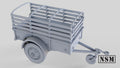 Ben Hur 1-Ton Cargo Trailer - WWII US Army Towed Trailer - 3D Printed Wargaming Miniature