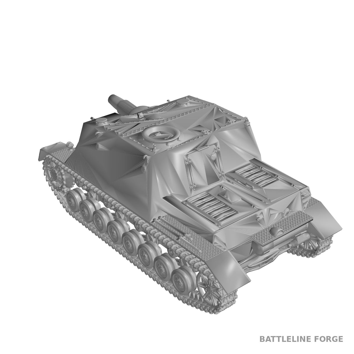 Sturmpanzer IV Brummbar Late - WWII German Assault Howitzer - 3D Printed Wargaming Miniature