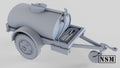 G527 250-Gallon Water Trailer - WWII US Army Towed Trailer - 3D Printed Wargaming Miniature