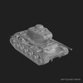 KV-85 Soviet Heavy Tank - WWII Red Army - 3D Printed Wargaming Miniature