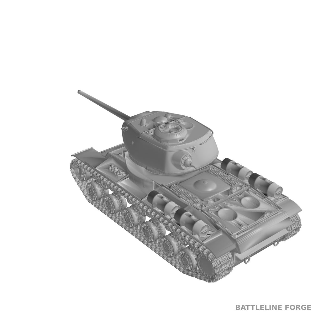 KV-85 Soviet Heavy Tank - WWII Red Army - 3D Printed Wargaming Miniature