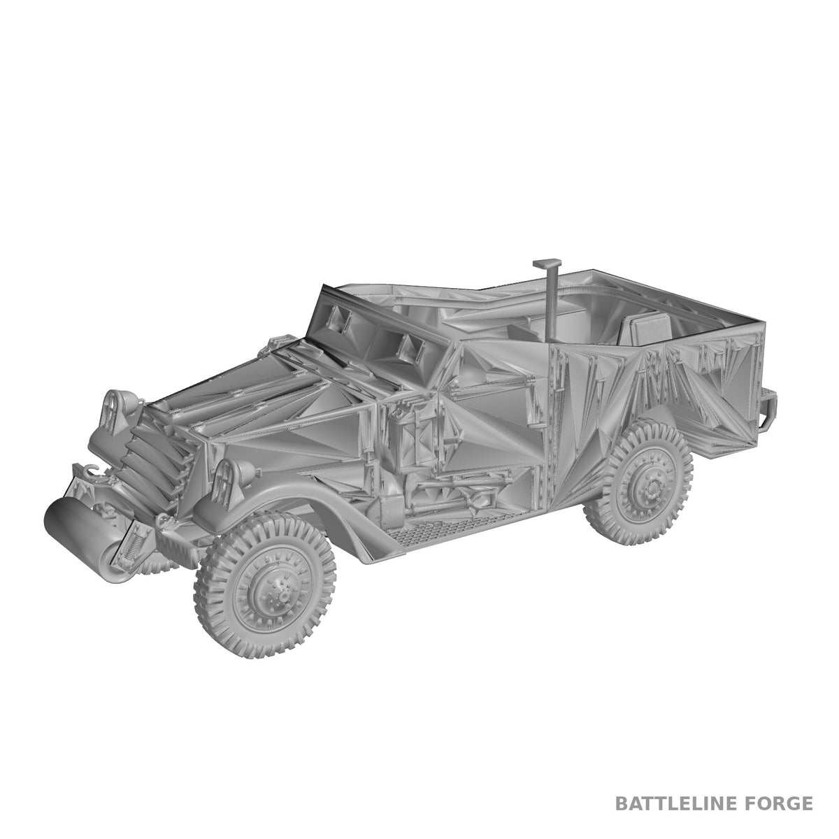 M3A1 Scout Car Soviet Lend-Lease - WWII Red Army - 3D Printed Wargaming Miniature