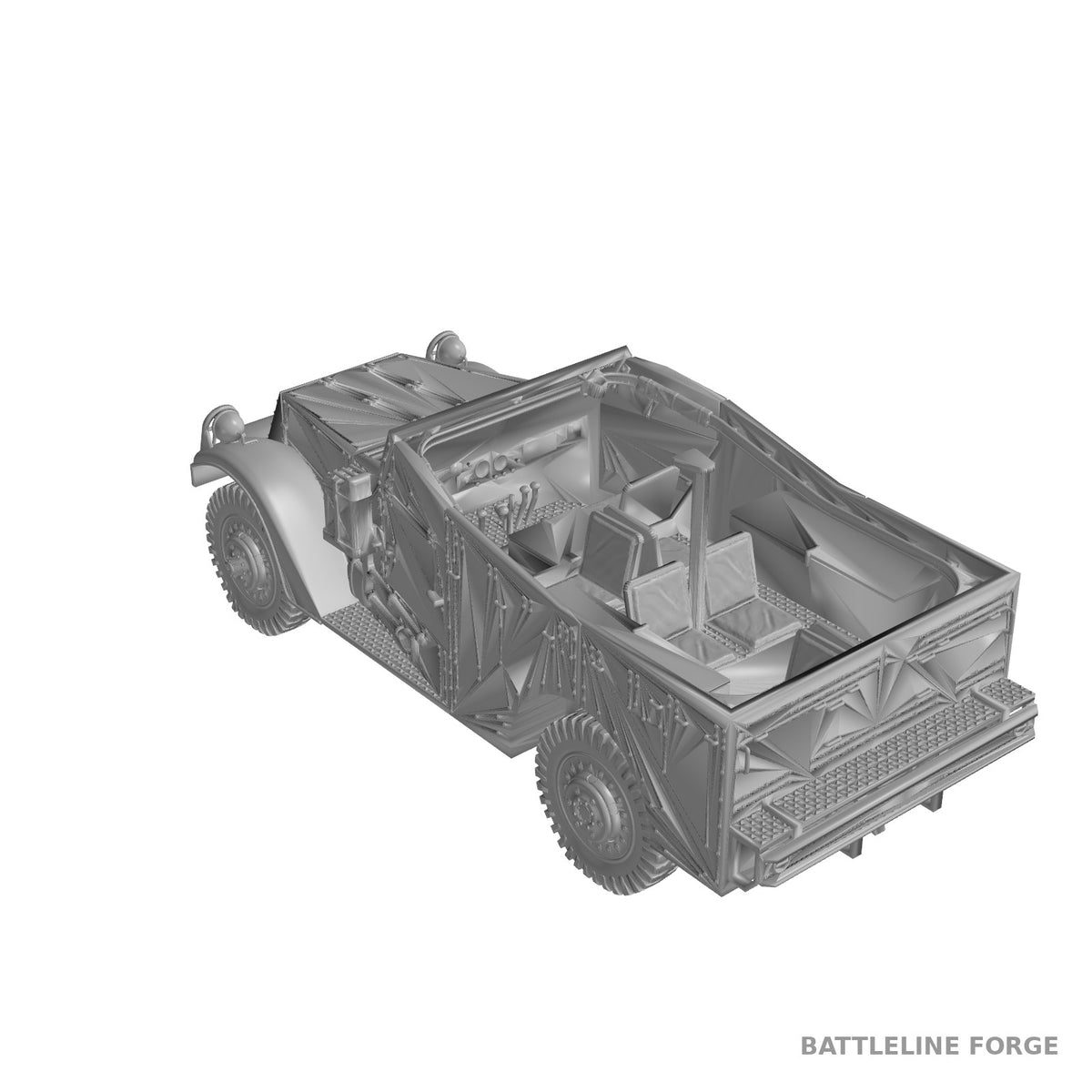 M3A1 Scout Car Soviet Lend-Lease - WWII Red Army - 3D Printed Wargaming Miniature