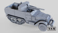 M3 75mm GMC Halftrack - WWII US or British Tank Destroyer - 3D Printed Wargaming Miniature