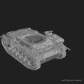 Destroyed Panzer III Ausf G - Battle Damaged Wreck - WWII Wargaming Terrain - 3D Printed