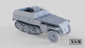 Sd.Kfz. 250 Light Halftrack - WWII German Reconnaissance Vehicle - 3D Printed Miniature