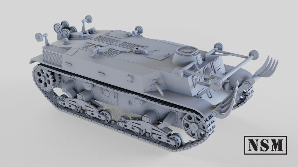 Soko Sagyo Ki Engineering Tank - WWII Japanese Army - 3D Printed Wargaming Miniature