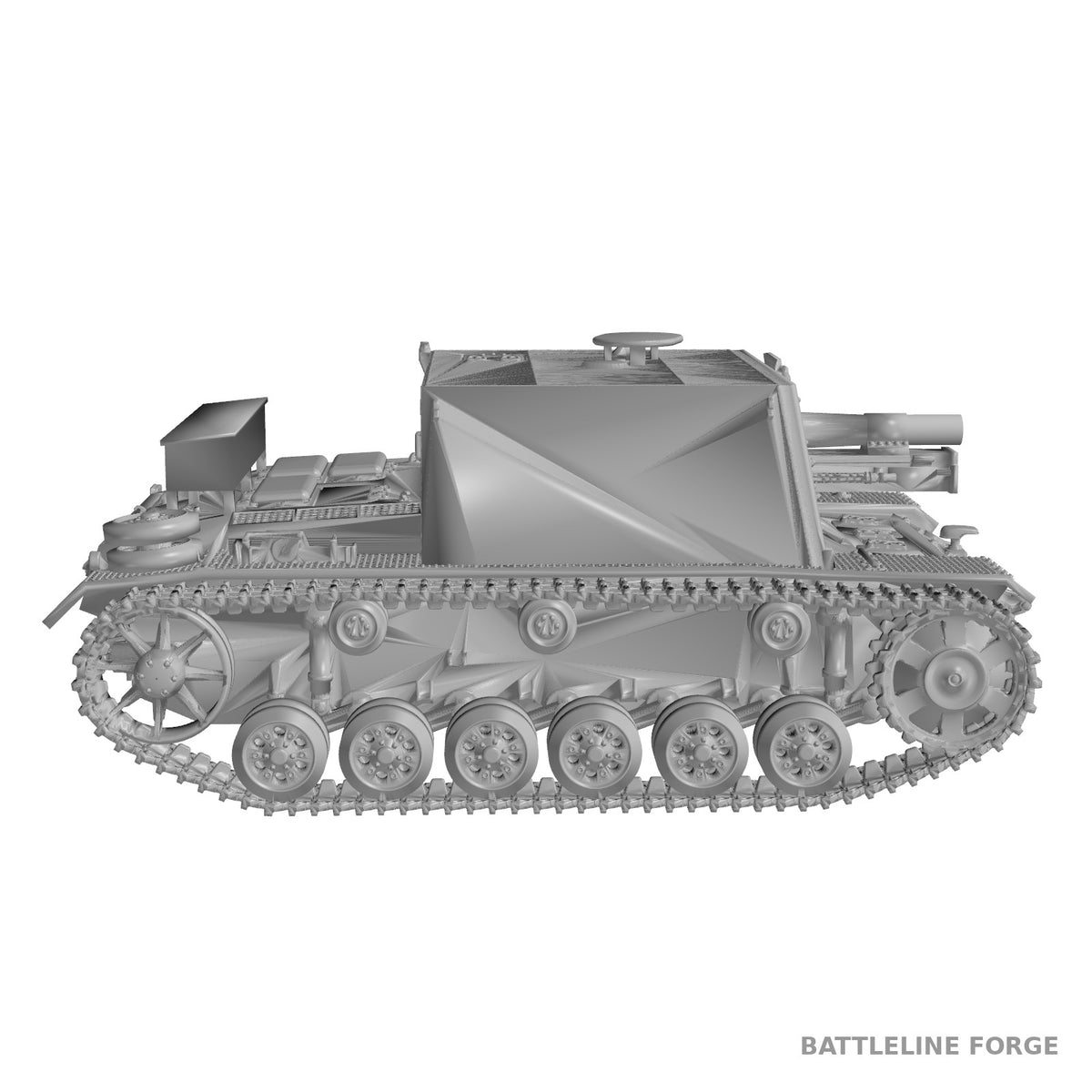 StuIG 33B Assault Gun - WWII German 15cm Infantry Gun - 3D Printed Wargaming Miniature
