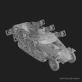 Sd.Kfz. 251/1 Stuka zu Fuss - WWII German Rocket Halftrack - 3D Printed Wargaming Miniature