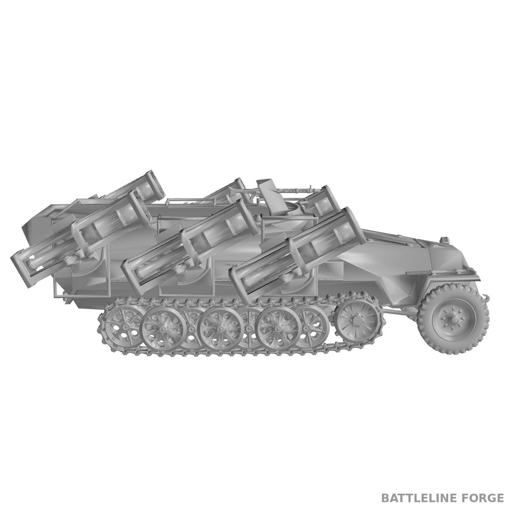 Sd.Kfz. 251/1 Stuka zu Fuss - WWII German Rocket Halftrack - 3D Printed Wargaming Miniature