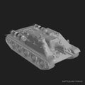 SU-122 Soviet Assault Gun - WWII Red Army Self-Propelled Howitzer - 3D Printed Miniature
