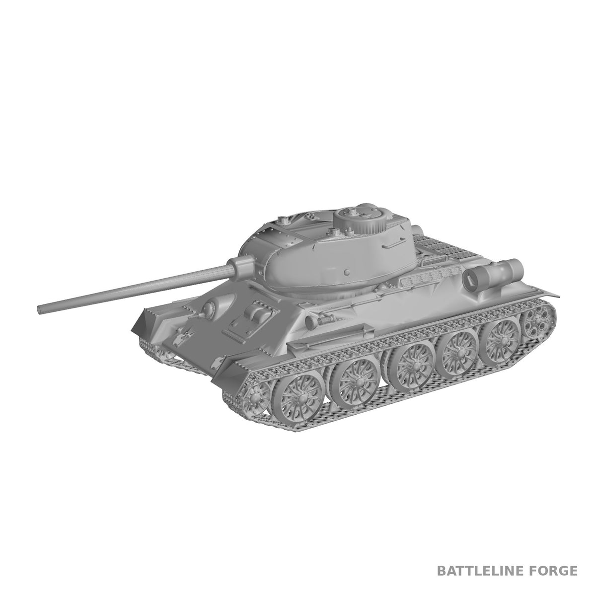 T-34-85 Soviet Medium Tank - WWII Red Army - 3D Printed Wargaming Miniature