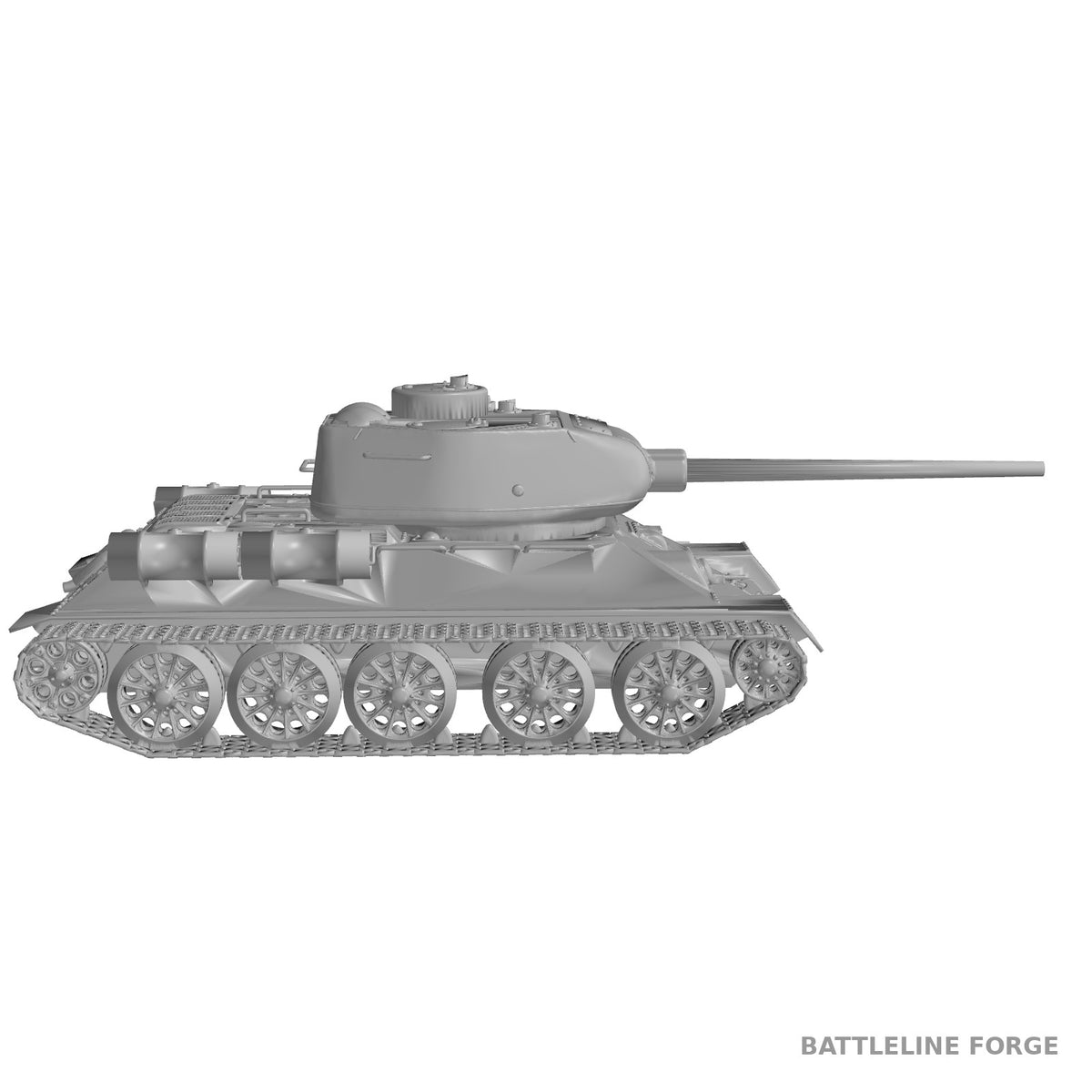 T-34-85 Soviet Medium Tank - WWII Red Army - 3D Printed Wargaming Miniature