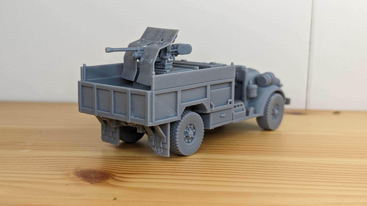 Chevrolet WB 30 CWT Truck with Bofors Gun - WW2/WWII -- Bolt Action 28mm / 1:56 and Other Scales