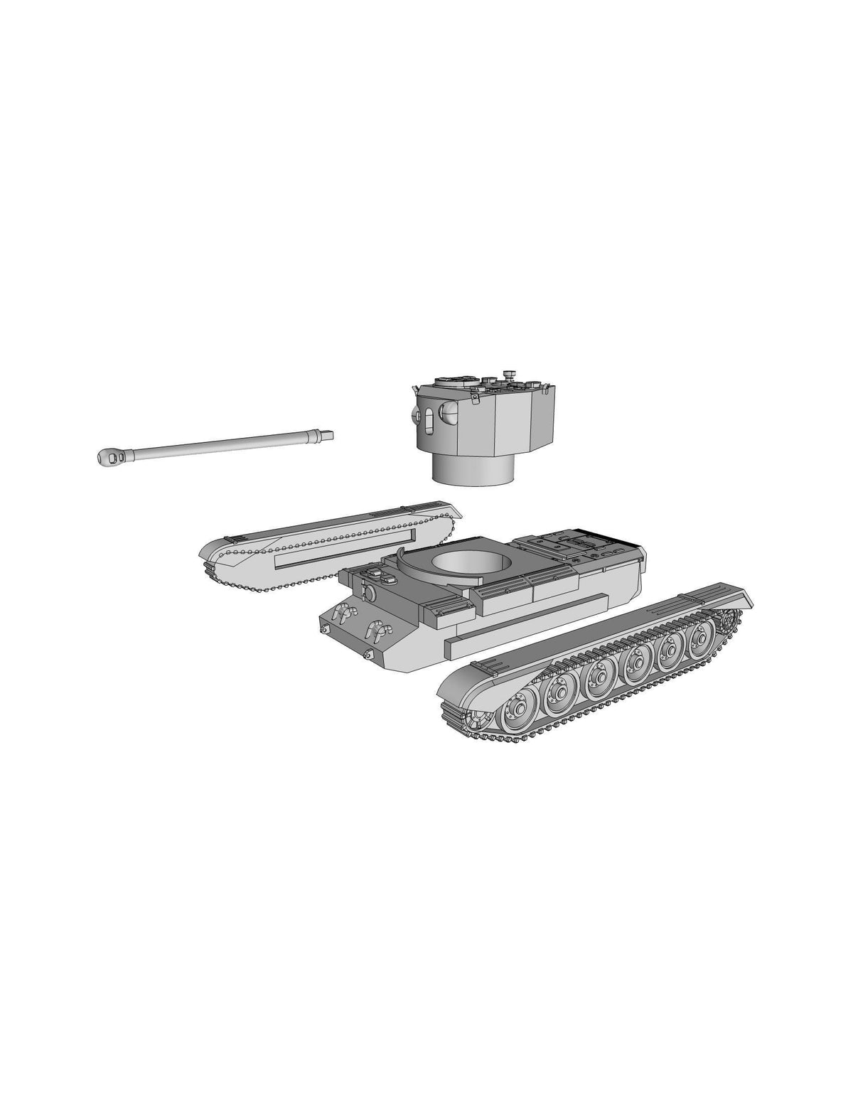 British A30 Challenger Cruiser Tank - WW2/WWII -- Bolt Action 28mm / 1:56 and Other Scales