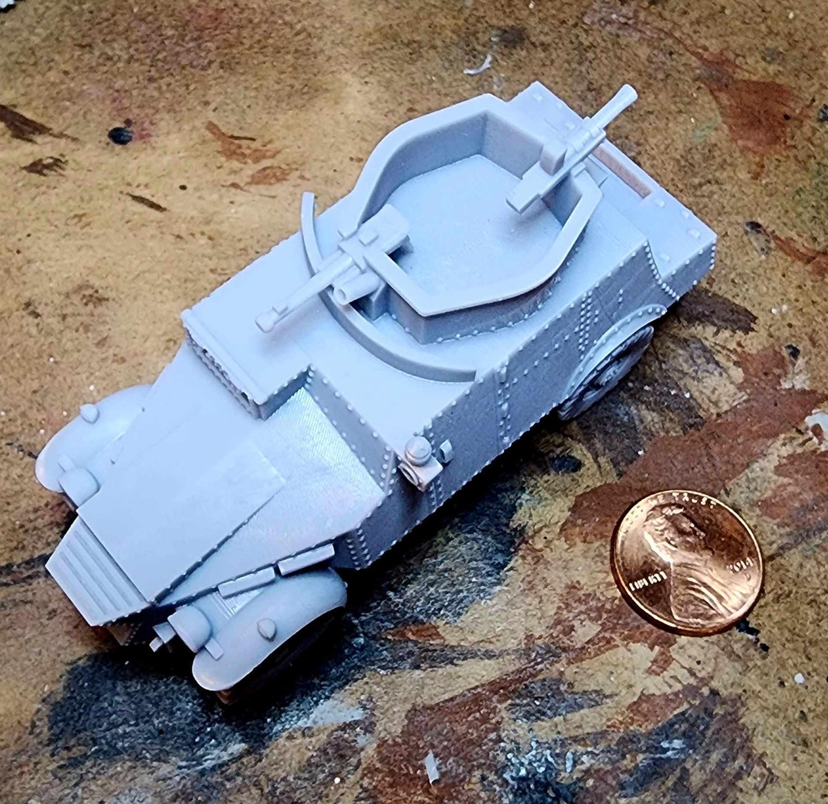 British Morris CS9 ILAC Light Armoured Car - WW2/WWII -- Bolt Action 28mm / 1:56 and Other Scales