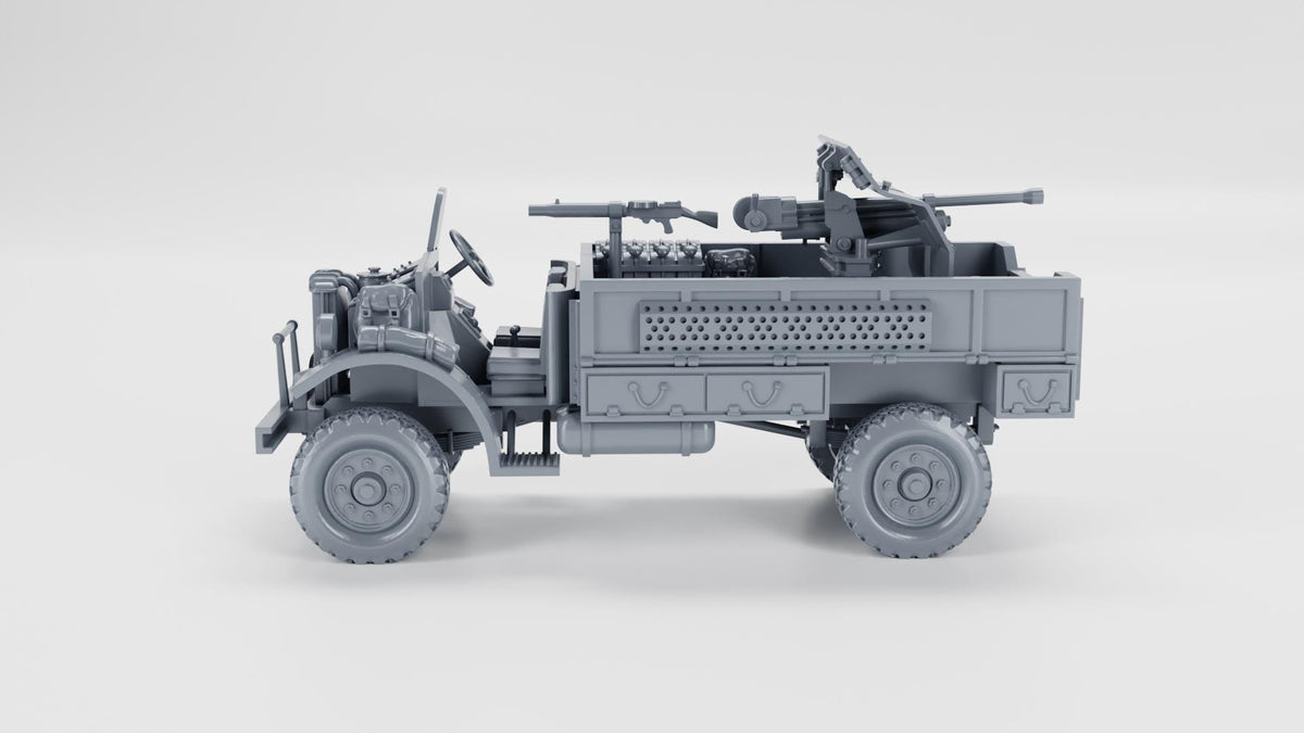 Ford F-30 LRDG – Long Range Desert Group – WWII 3D Printed Resin Miniature – 6 Scales – Bolt Action Compatible