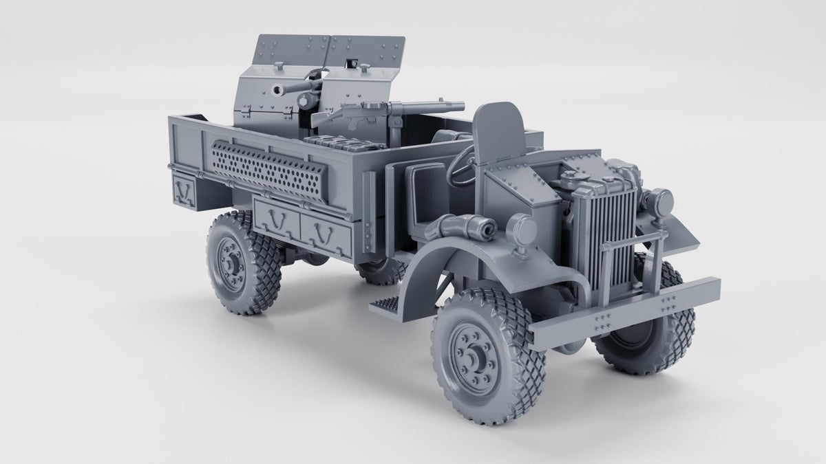 Ford F-30 LRDG – Long Range Desert Group – WWII 3D Printed Resin Miniature – 6 Scales – Bolt Action Compatible