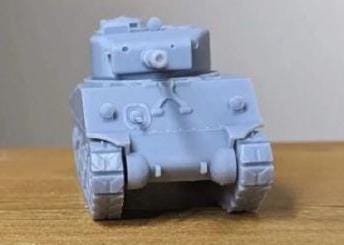 Sherman M4A2 Tank - WW2/WWII -- Bolt Action 28mm / 1:56 and Other Scales
