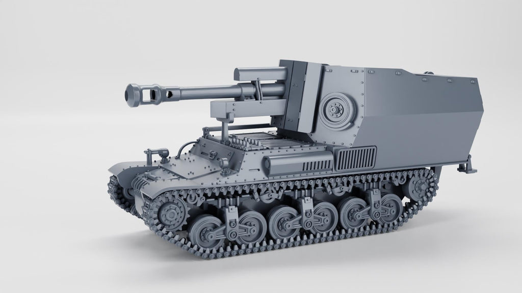 10.5cm leFH 18/40 auf Geschuetzwagen Lorraine Schlepper (f) - WW2/WWII -- Bolt Action 28mm / 1:56 and Other Scales