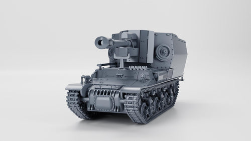 10.5cm leFH 18/40 auf Geschuetzwagen Lorraine Schlepper (f) - WW2/WWII -- Bolt Action 28mm / 1:56 and Other Scales