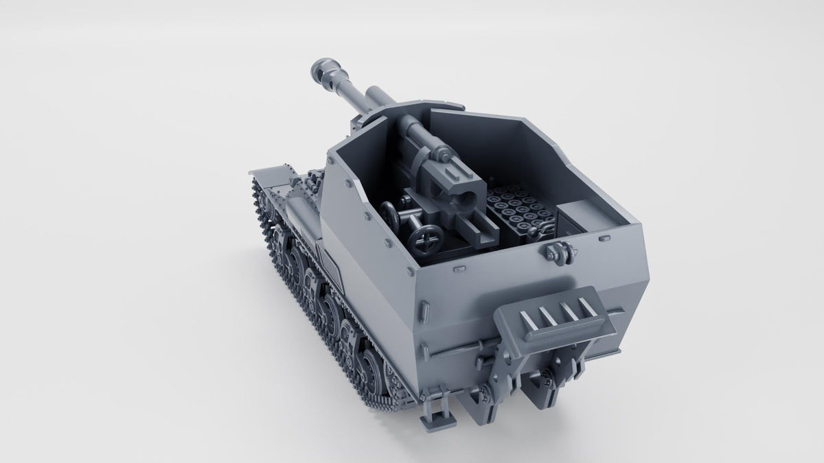 10.5cm leFH 18/40 auf Geschuetzwagen Lorraine Schlepper (f) - WW2/WWII -- Bolt Action 28mm / 1:56 and Other Scales