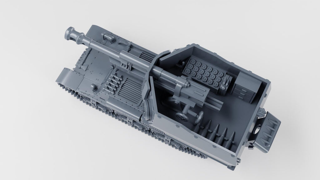 10.5cm leFH 18/40 auf Geschuetzwagen Lorraine Schlepper (f) - WW2/WWII -- Bolt Action 28mm / 1:56 and Other Scales