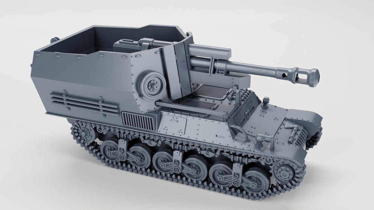 10.5cm leFH 18/40 auf Geschuetzwagen Lorraine Schlepper (f) - WW2/WWII -- Bolt Action 28mm / 1:56 and Other Scales