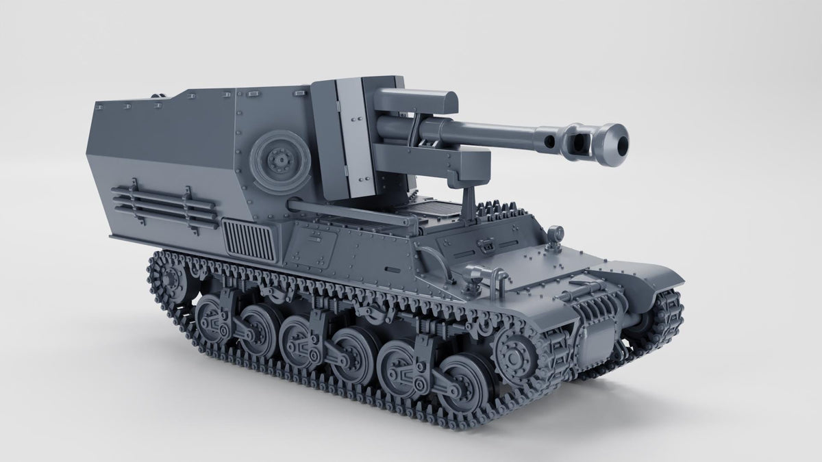 10.5cm leFH 18/40 auf Geschuetzwagen Lorraine Schlepper (f) - WW2/WWII -- Bolt Action 28mm / 1:56 and Other Scales