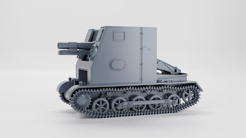 15 cm sIG 33 auf Panzerkampfwagen I Ausf.B Sd.Kfz.101 + Cannon - WW2/WWII -- Bolt Action 28mm / 1:56 and Other Scales