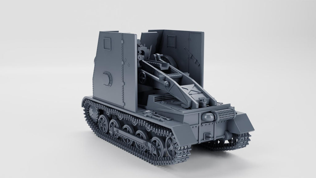 15 cm sIG 33 auf Panzerkampfwagen I Ausf.B Sd.Kfz.101 + Cannon - WW2/WWII -- Bolt Action 28mm / 1:56 and Other Scales