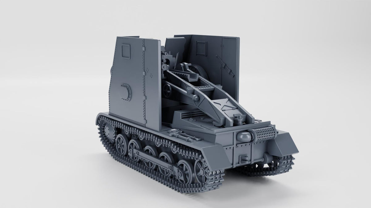 15 cm sIG 33 auf Panzerkampfwagen I Ausf.B Sd.Kfz.101 + Cannon - WW2/WWII -- Bolt Action 28mm / 1:56 and Other Scales