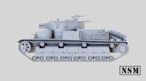 Finnish T-28 Medium Tank from Night Sky Miniatures - WW2/WWII -- Bolt Action 28mm / 1:56 and Other Scales