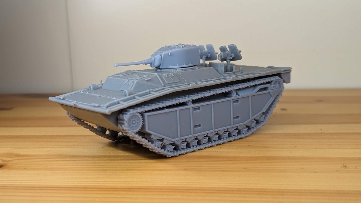 LVT A 1 Amphibious Amtrack Tank - WW2/WWII -- Bolt Action 28mm / 1:56 and Other Scales