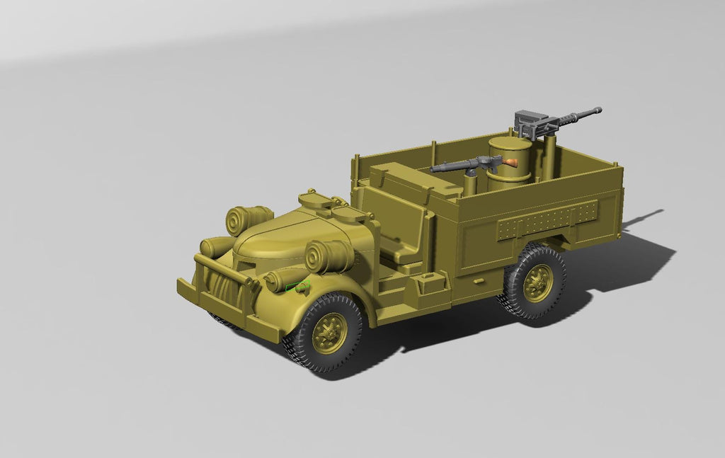 Chevrolet WB 30 CWT Truck with Bofors Gun - WW2/WWII -- Bolt Action 28mm / 1:56 and Other Scales
