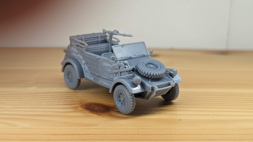 VW Kübelwagen Bucket Car - WW2/WWII -- Bolt Action 28mm / 1:56 and Other Scales