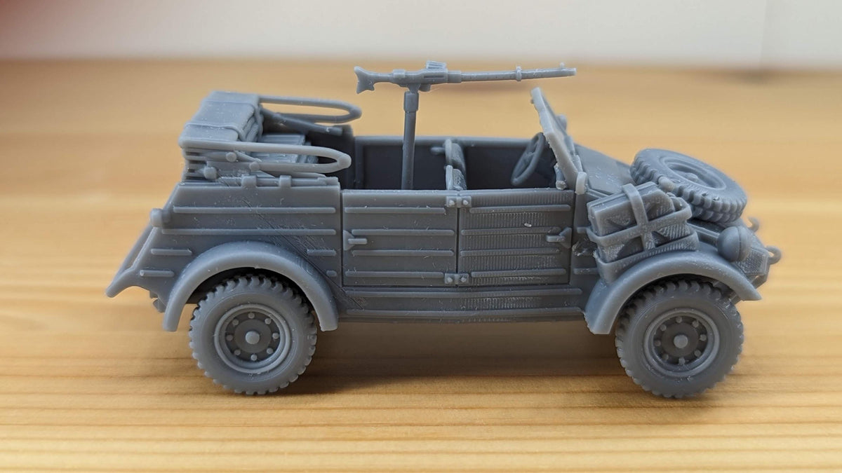 VW Kübelwagen Bucket Car - WW2/WWII -- Bolt Action 28mm / 1:56 and Other Scales