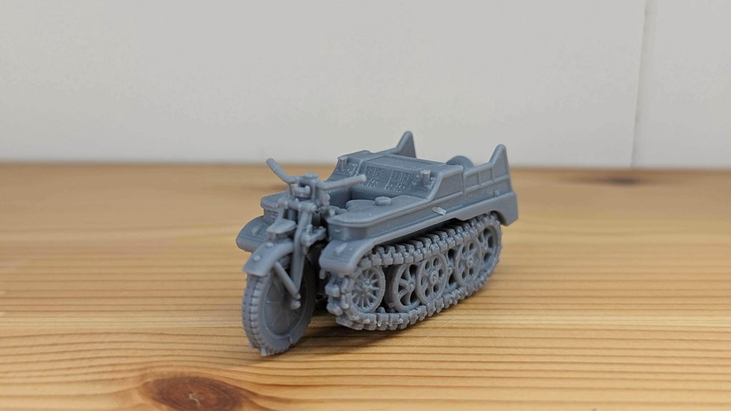 Sd.Kfz. 2 Tracked Motorcycle Kettenkrad - WW2/WWII -- Bolt Action 28mm / 1:56 and Other Scales Sd kfz 2