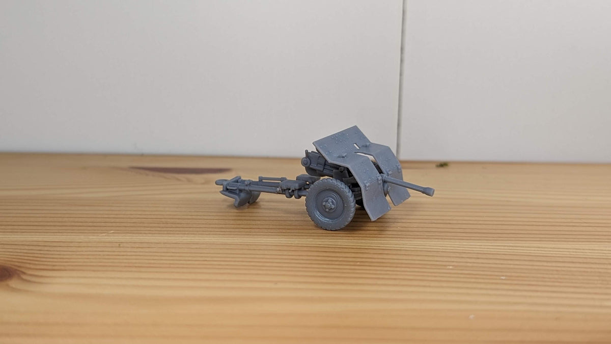 Bofors 37MM Anti Tank Gun - WW2/WWII -- Bolt Action 28mm / 1:56 and Other Scales
