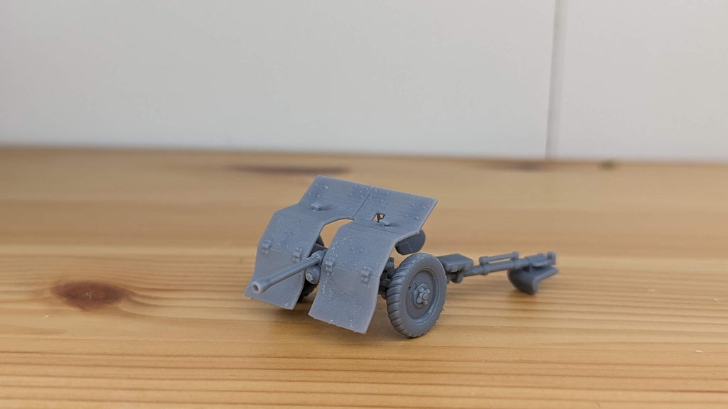 Bofors 37MM Anti Tank Gun - WW2/WWII -- Bolt Action 28mm / 1:56 and Other Scales