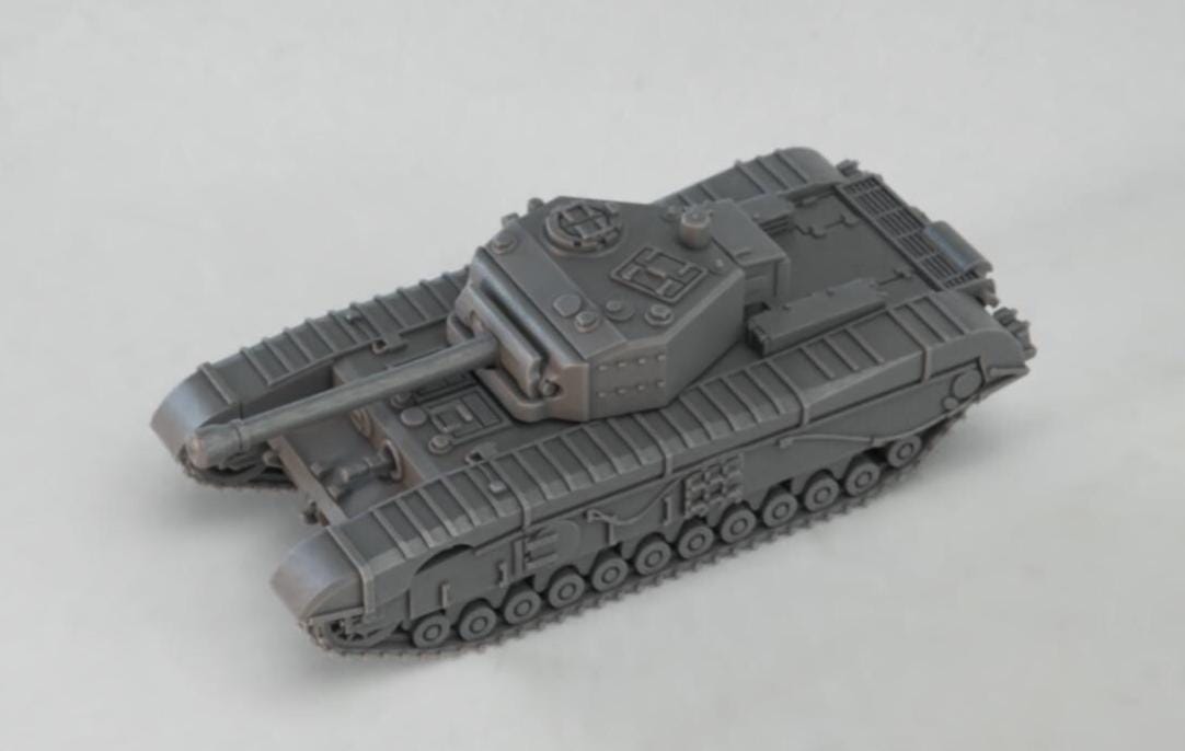 British A43 Black Prince Infantry Tank - WW2/WWII -- Bolt Action 28mm / 1:56 and Other Scales