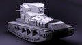 British Whippet Mark A Medium Tank - WW2/WWII -- Bolt Action 28mm / 1:56 and Other Scales