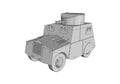 British Beaverette MKII Armoured Light Standard Car - WW2/WWII -- Bolt Action 28mm / 1:56 and Other Scales
