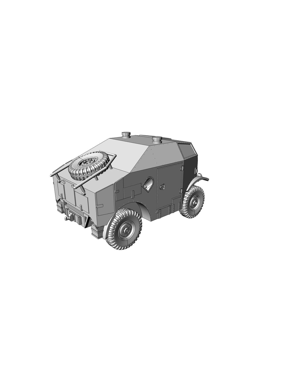 British Morris C8 (FAT) Field Artillery Tractor - WW2/WWII -- Bolt Action 28mm / 1:56 and Other Scales