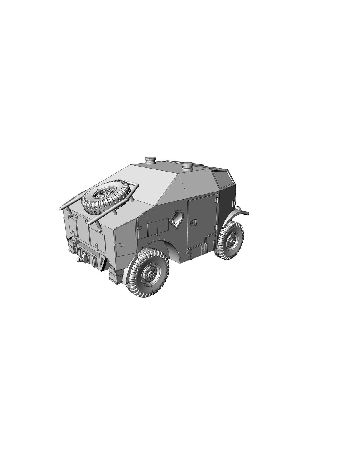 British Morris C8 (FAT) Field Artillery Tractor - WW2/WWII -- Bolt Action 28mm / 1:56 and Other Scales