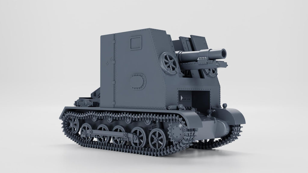 15 cm sIG 33 auf Panzerkampfwagen I Ausf.B Sd.Kfz.101 + Cannon - WW2/WWII -- Bolt Action 28mm / 1:56 and Other Scales