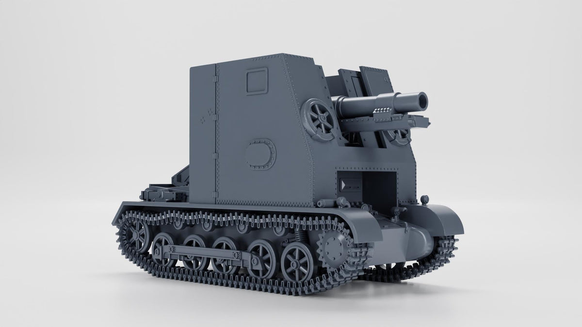 15 cm sIG 33 auf Panzerkampfwagen I Ausf.B Sd.Kfz.101 + Cannon - WW2/WWII -- Bolt Action 28mm / 1:56 and Other Scales