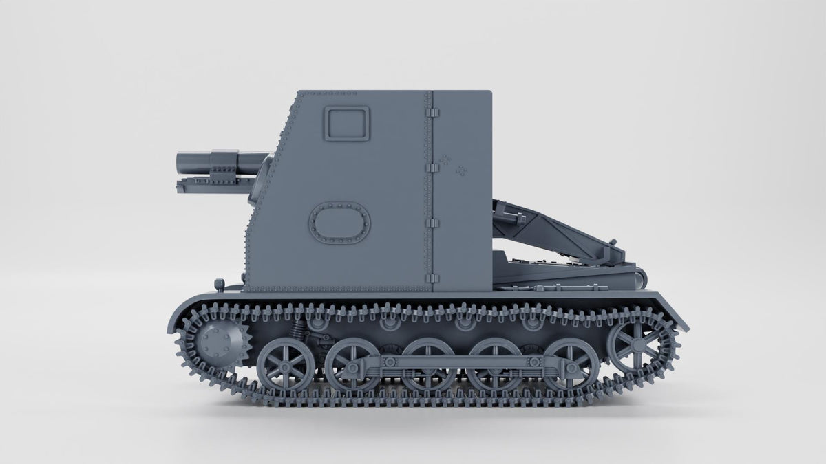 15 cm sIG 33 auf Panzerkampfwagen I Ausf.B Sd.Kfz.101 + Cannon - WW2/WWII -- Bolt Action 28mm / 1:56 and Other Scales
