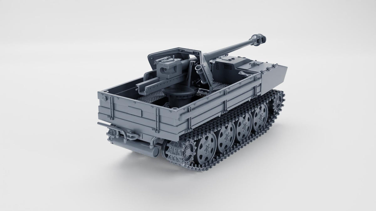 7.5cm Pak 40 auf Raupenschlepper-Ost (RSO) with Removable Arch Top - WW2 / WWII -- Bolt Action 28mm / 1:56 and Other Sca