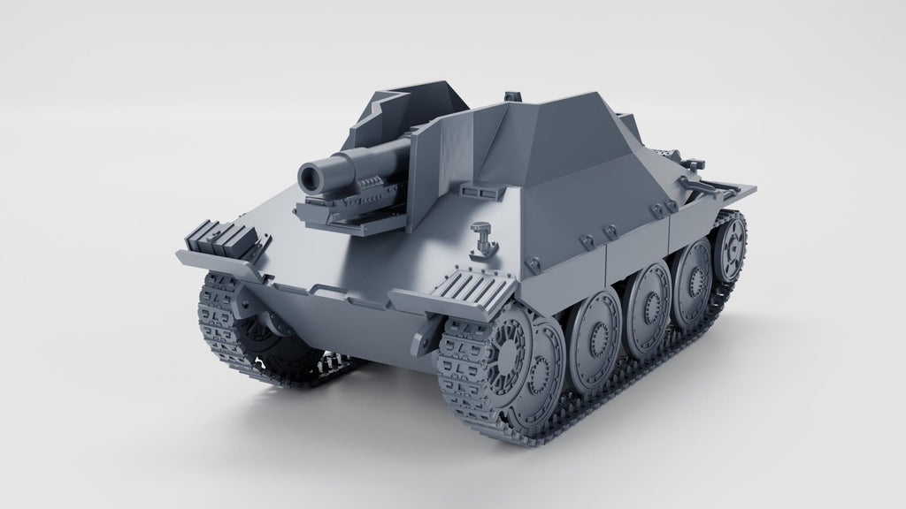 15 cm sIG 33-2 (Sf.) auf Jagdpanzer 38(t) - Grille - Panzerkampfwagen - WW2 / WWII -- Bolt Action 28mm / 1:56 and Other 